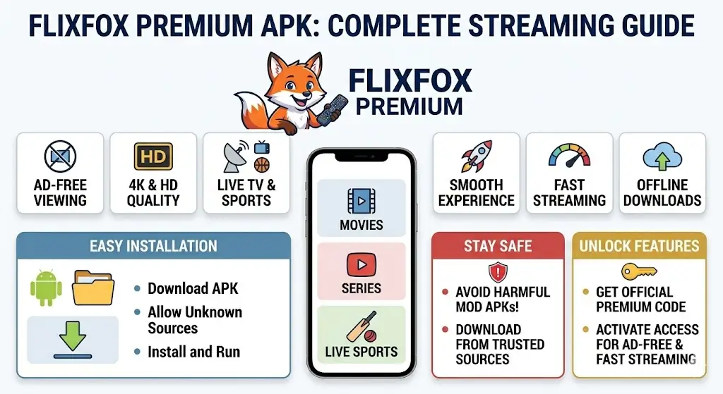 FlixFox Premium APK Download – Unlock All Features Free 2026